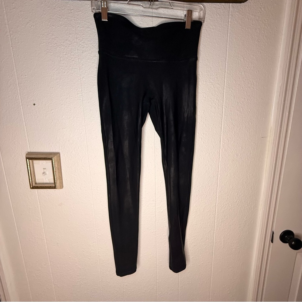 SPANX Faux Leather Black Shaping Leggings